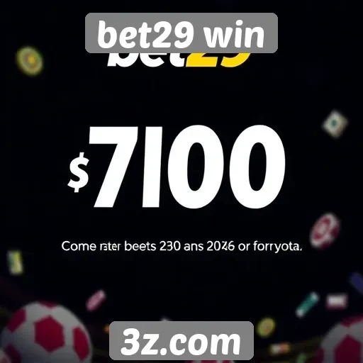 Bônus e promoções disponíveis no bet29 win